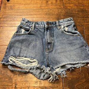 ROLLA’S, Size 25, Cindy Blue, Dusters High Rise Slim Cut Off Shorts!